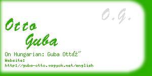 otto guba business card